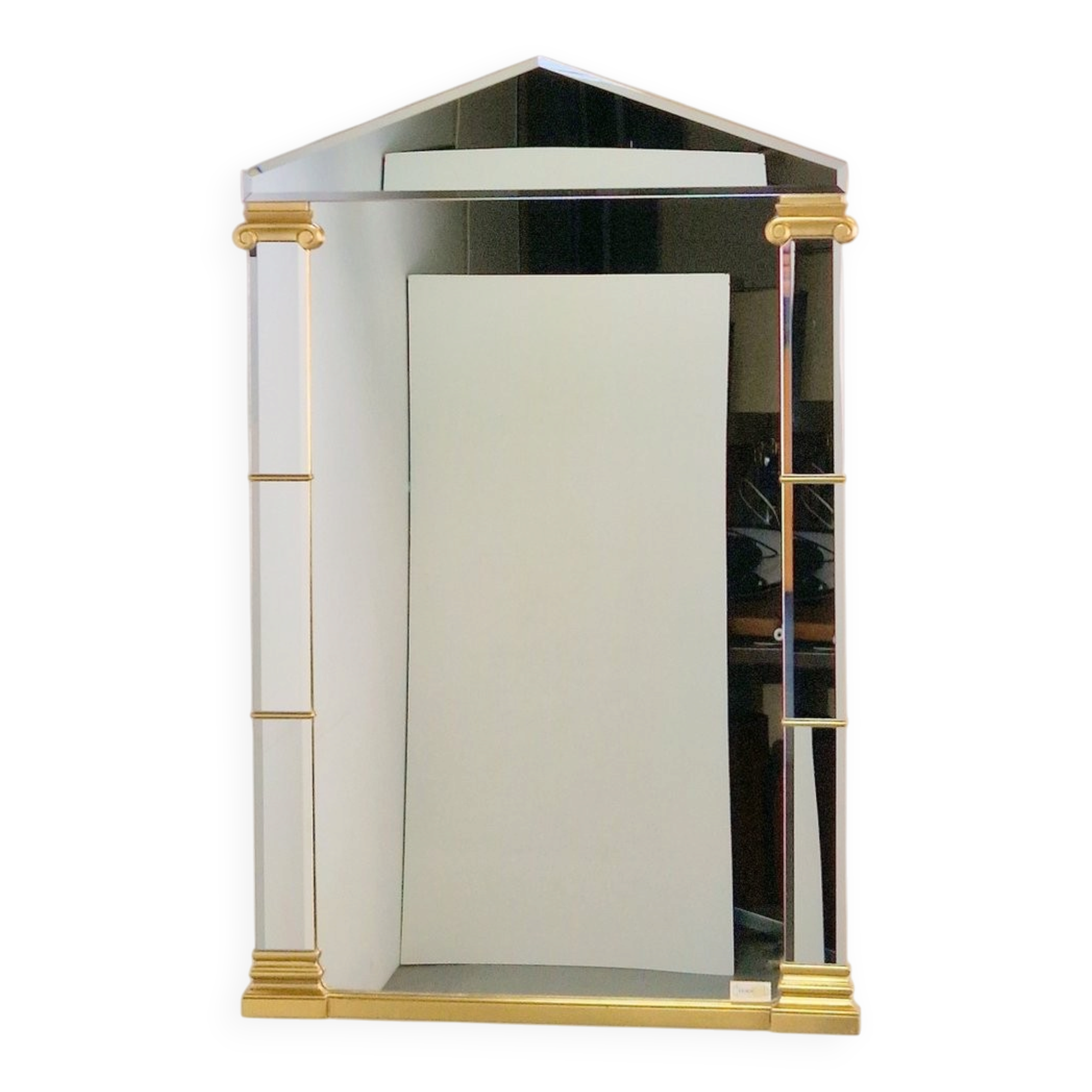 Hollywood Regency Gilded Mirror from Deknudt, Belgium, 1970