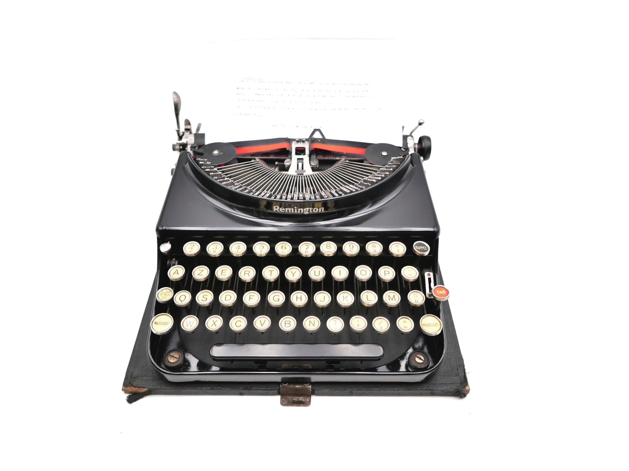 Typewriter remington 3 original usa 1929 revised ribbon new