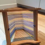 Door wood 60 - 70s vintage vinyl