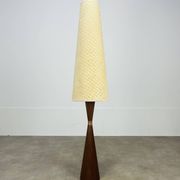 Scandinavian diabolo floor lamp in teak by Parker Knoll, 1960s