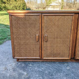 Buffet en rotin et cannage