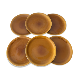 Six flat plates 29 cm, Longchamp