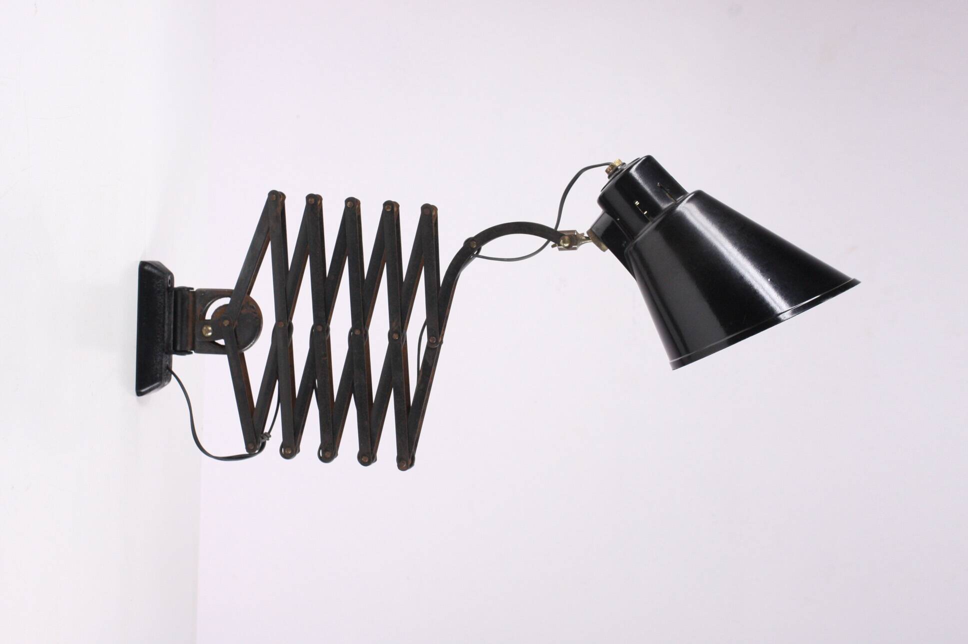 Lampe accordéon industrielle Bometal