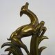 Pair of art deco book greenhouse in regulates and marble. Signed Ucra