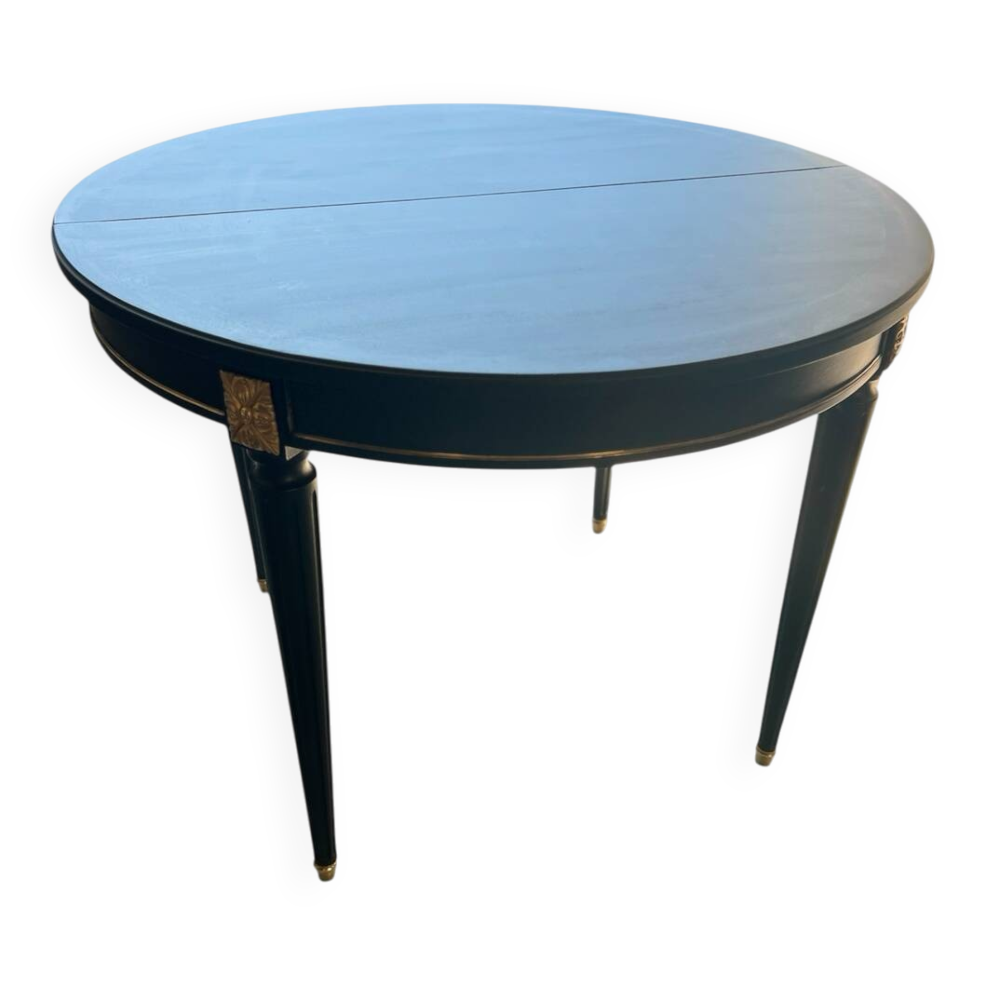 Table à manger empire noire avec bronze