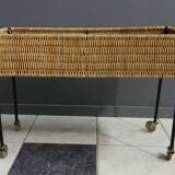 Wicker plant / flower stand 1960s