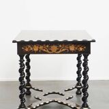 Antique 19th-Century Dutch Marquetry Table