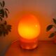 Lampe vintage Space age en verre orange