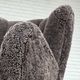 1960s, Danish design, reupholstered armchair, genuine sheepskin.