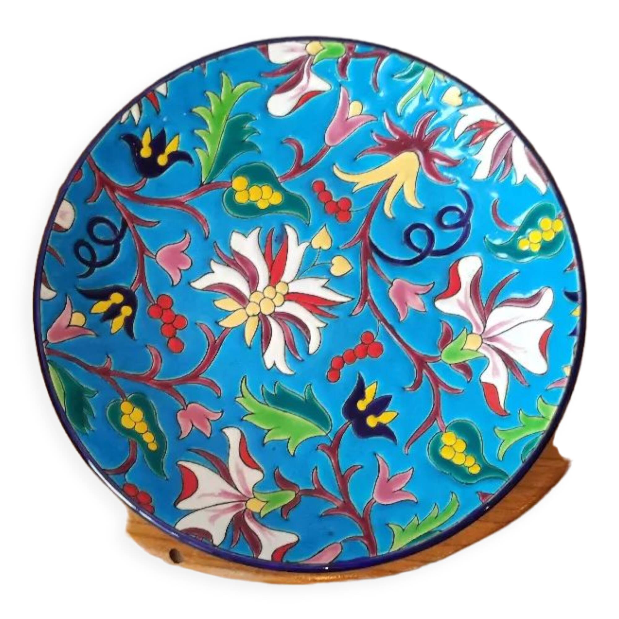 Longwy enamel plate