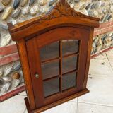 Solid wood wall display case