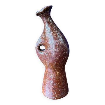 Amazing glazed terracotta jug – 1960s