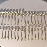 Set of 18 Christofle silver-plated cutlery, Printania model