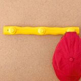 Wooden coat rack with 3 hooks