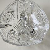 Vintage hexagonal Bohemian crystal bonbonnière/sweetener