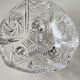 Vintage hexagonal Bohemian crystal bonbonnière/sweetener