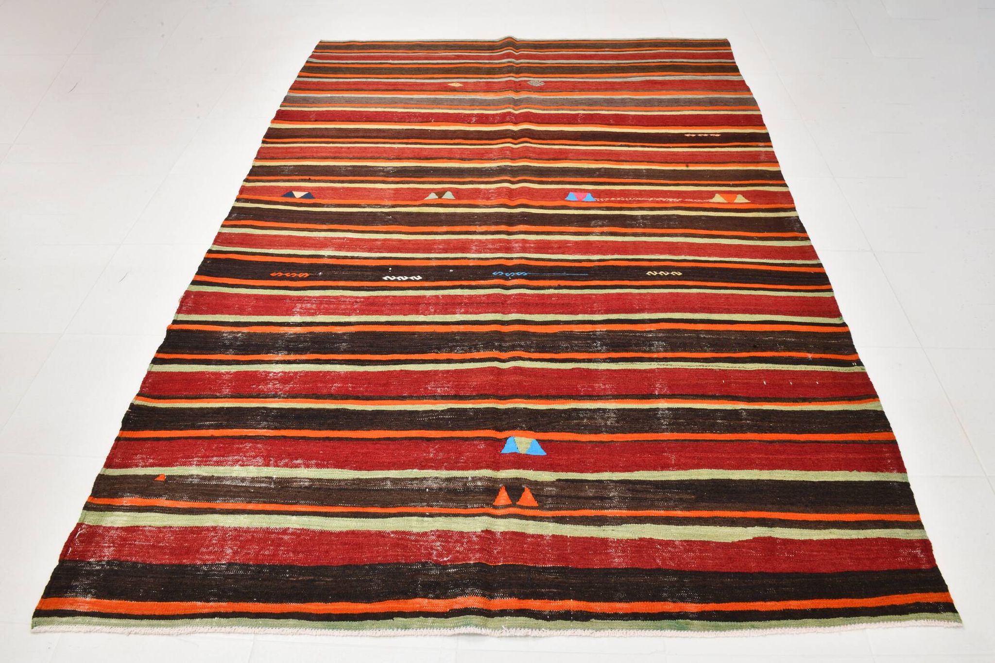 Turkish Kilim Rug, 191x274 Cm