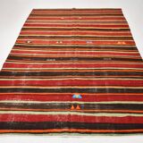 Turkish Kilim Rug, 191x274 Cm