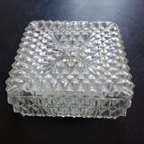 Cast glass square ceiling 21x21cm