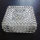 Cast glass square ceiling 21x21cm