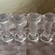 Set of 6 vintage glass knife rests