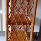 Old shelf on vintage rattan stands