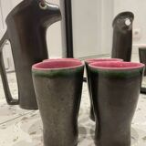 Signed ceramic carafe service
