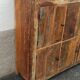 Old wooden cabinet. 8 doors.