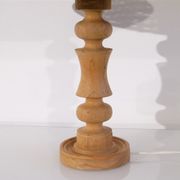 Lampe stylescandinave en bois et rotin 1970