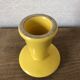 Vintage yellow ceramic candlestick