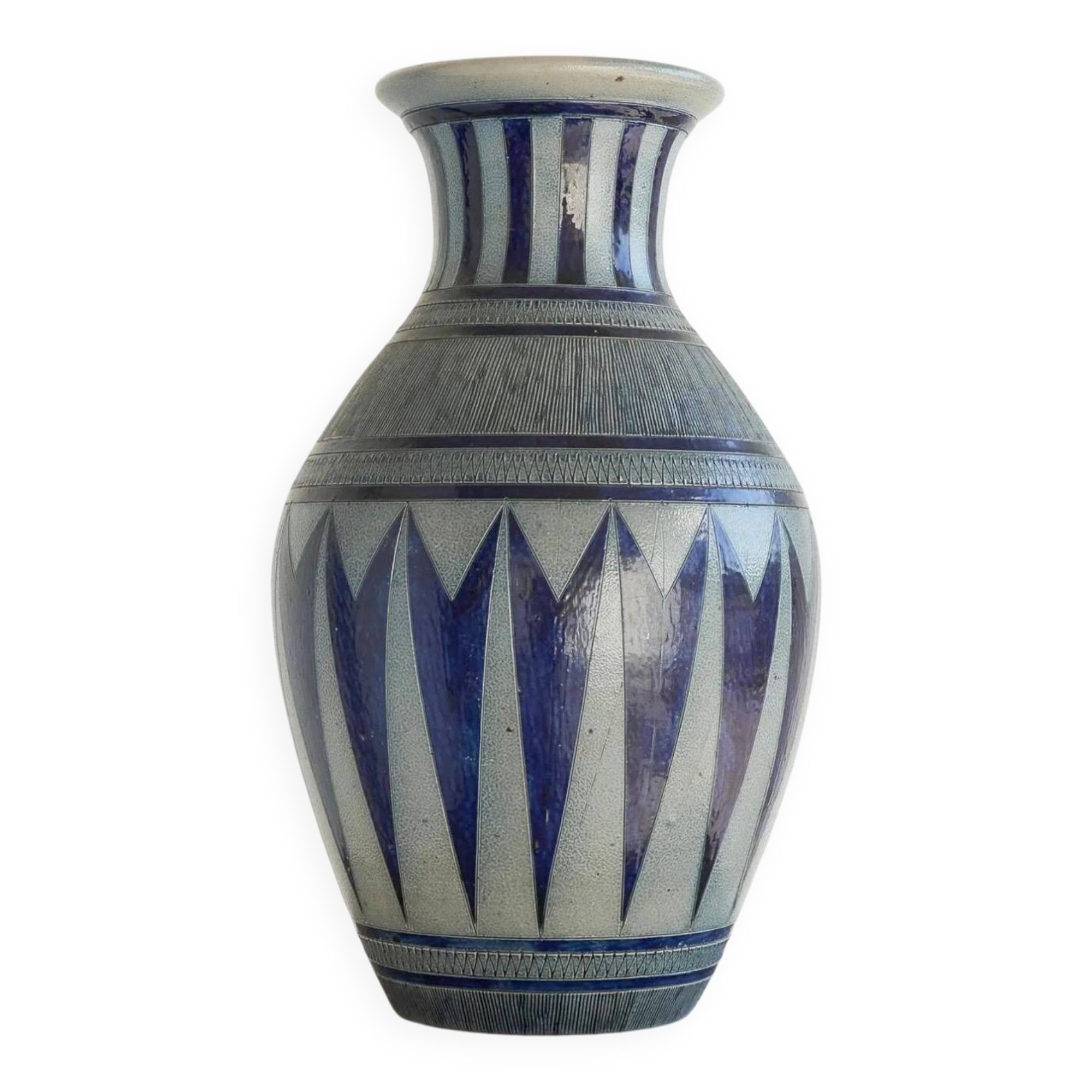Jos Kalb Grès de La Roche Vase Art Déco 1940s