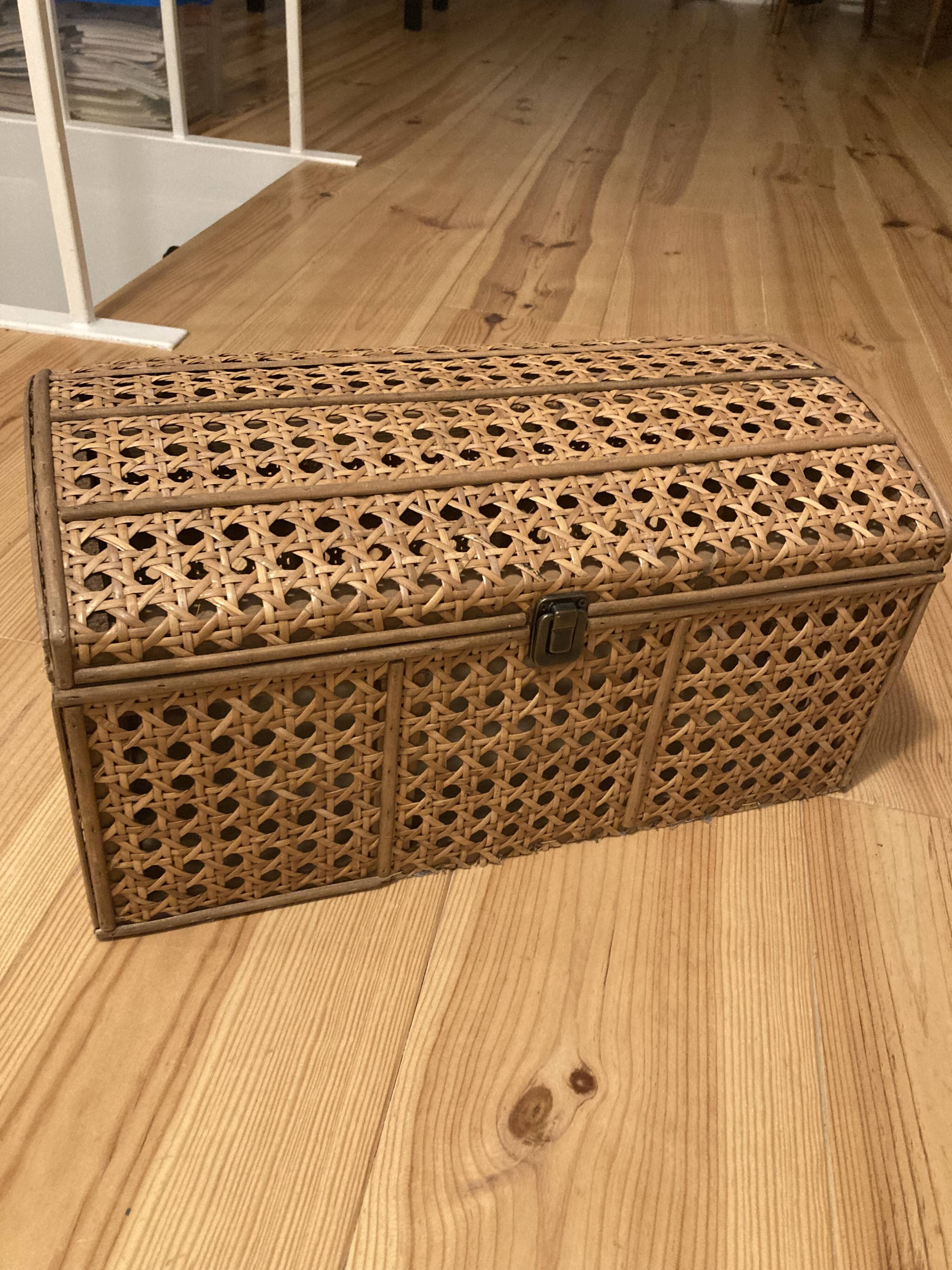 Small cane chest