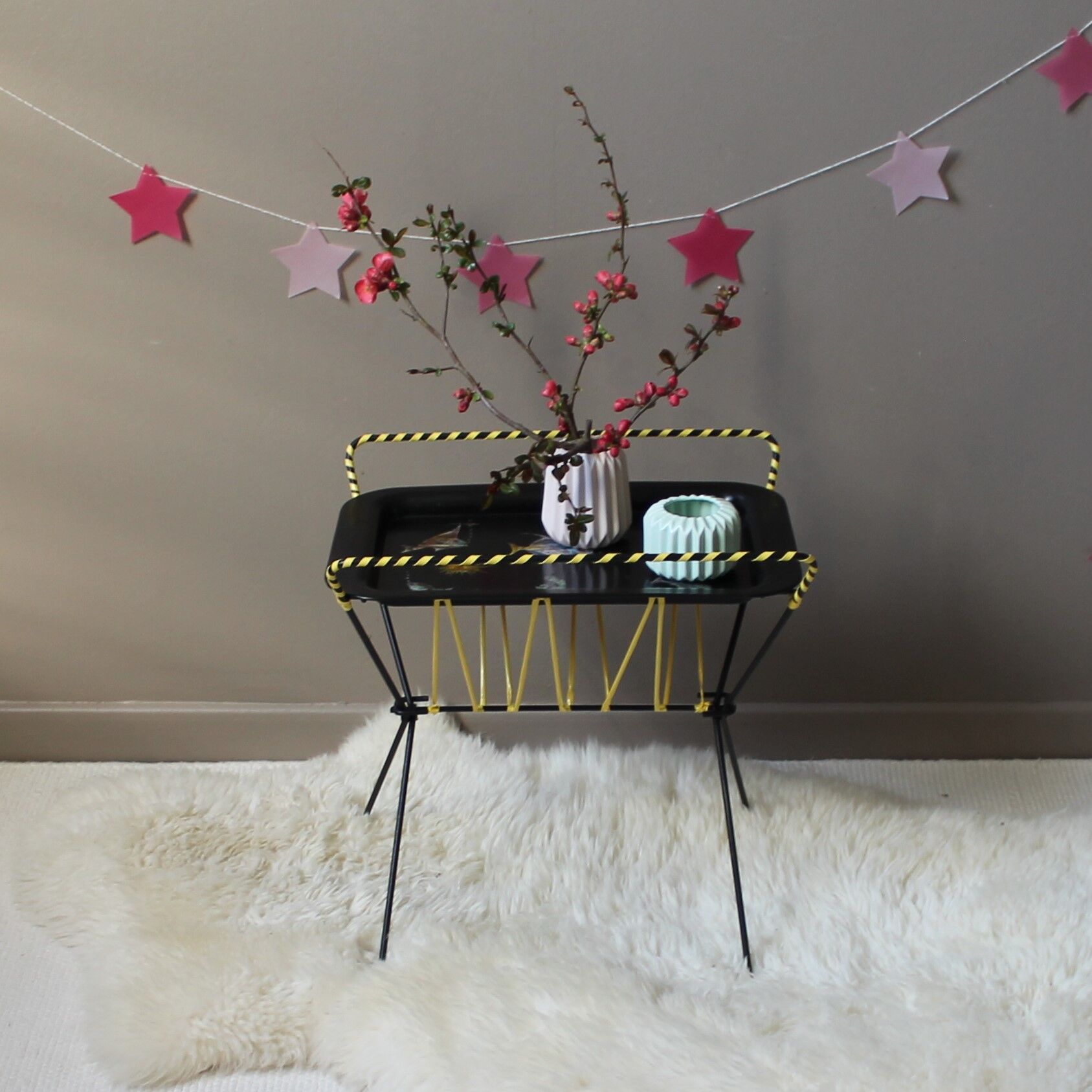 Vintage pliante appoint table