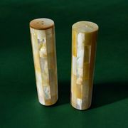 Mother-of-pearl salt & pepper shakers, Italy, 1970s