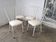Set de 4 chaises vintages en métal et Skaï