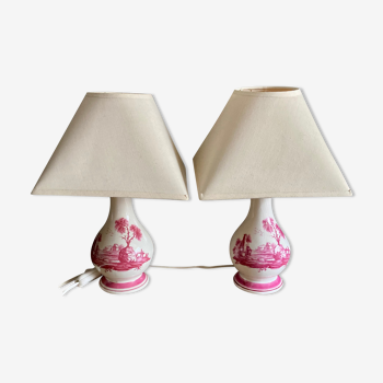 Pair of bedside lamps