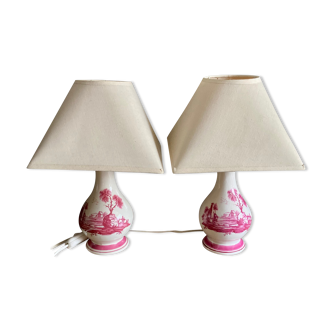 Pair of bedside lamps