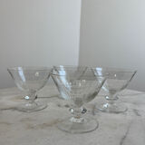 Set of 4 crystal glasses