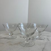 Set of 4 crystal glasses