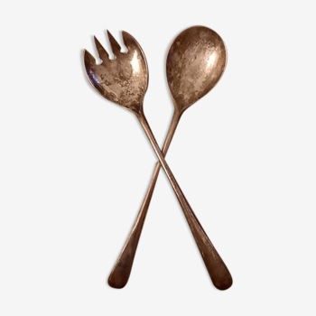 Silver metal spoons