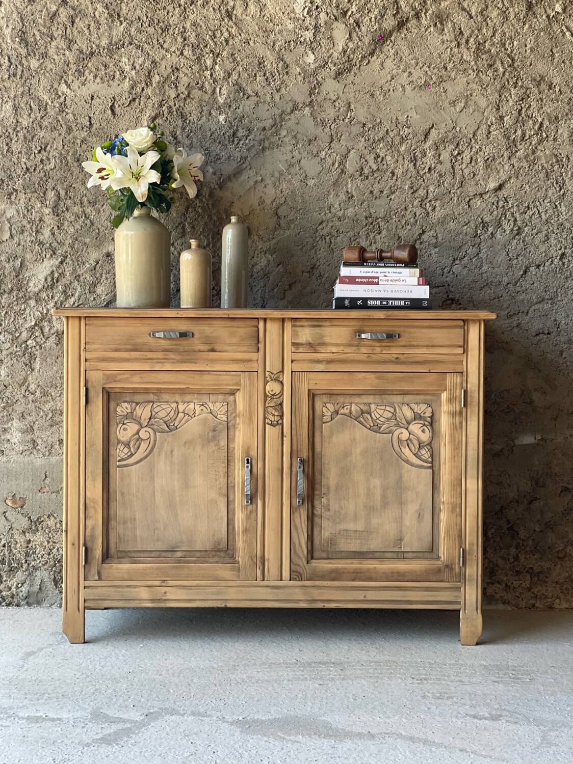Buffet art déco - vaisselier - bahut bas