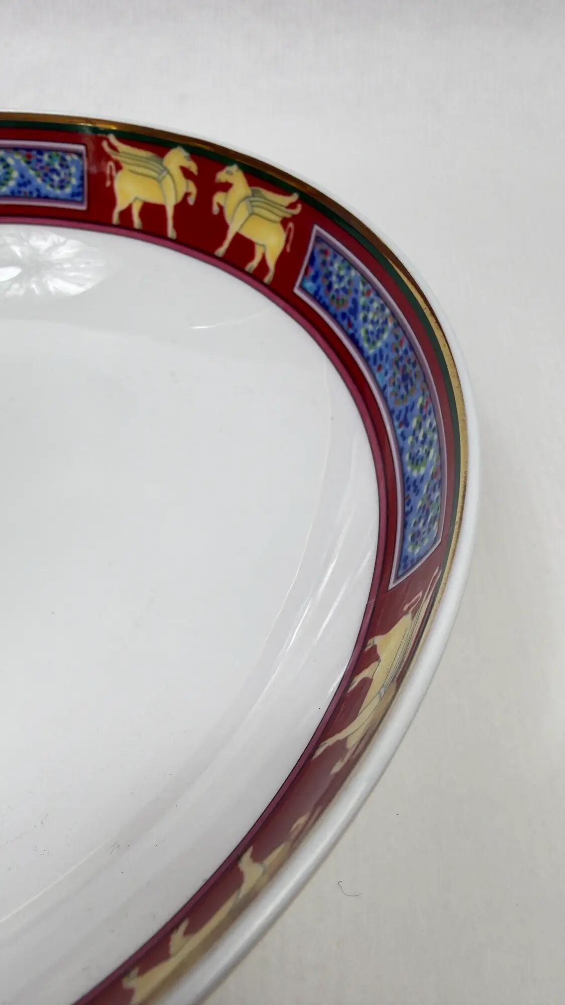 Raynaud Limoges set of 6 deep plates model Pégase 17 cm
