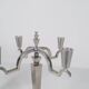 Sculptural Art Deco set of chandeliers in tin, Sweden, 1940s.