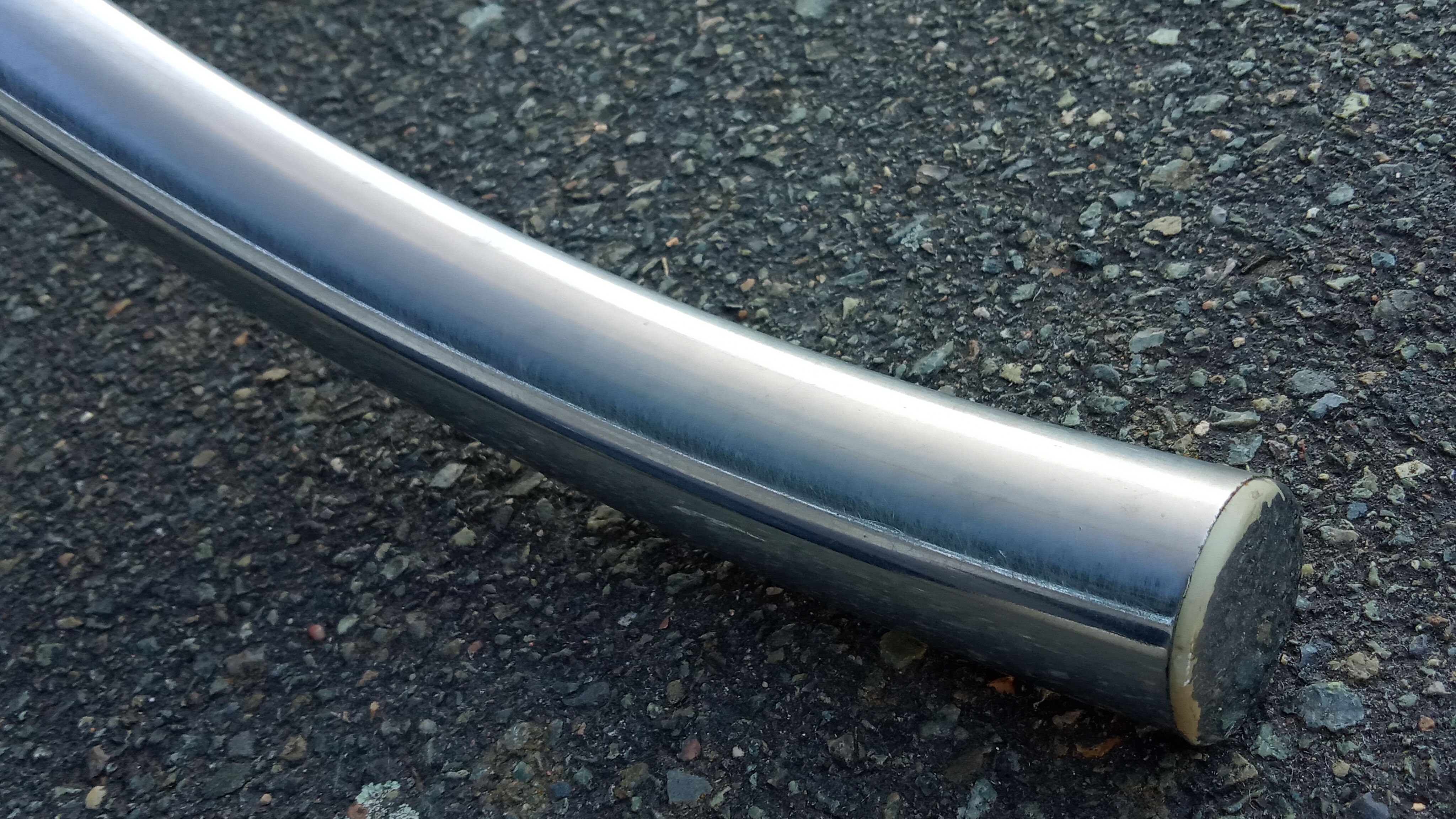 Oval table smoked glass and chrome 70s