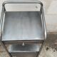old metal medical bedside table circa 1930/40