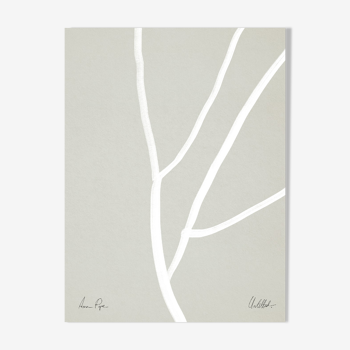 Abstract lines on grey giclee print, 50x70cm