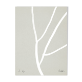 Abstract lines on grey giclee print, 50x70cm
