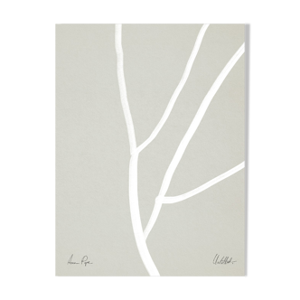 Abstract lines on grey giclee print, 50x70cm