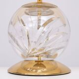 Crystal Ball Table lamp Hollywood Regency Germany 1970s
