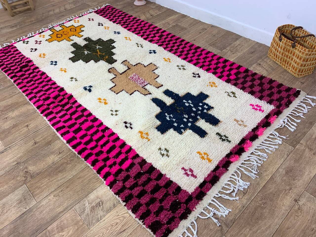 Handmade Moroccan Berber rug 257 X 150 CM